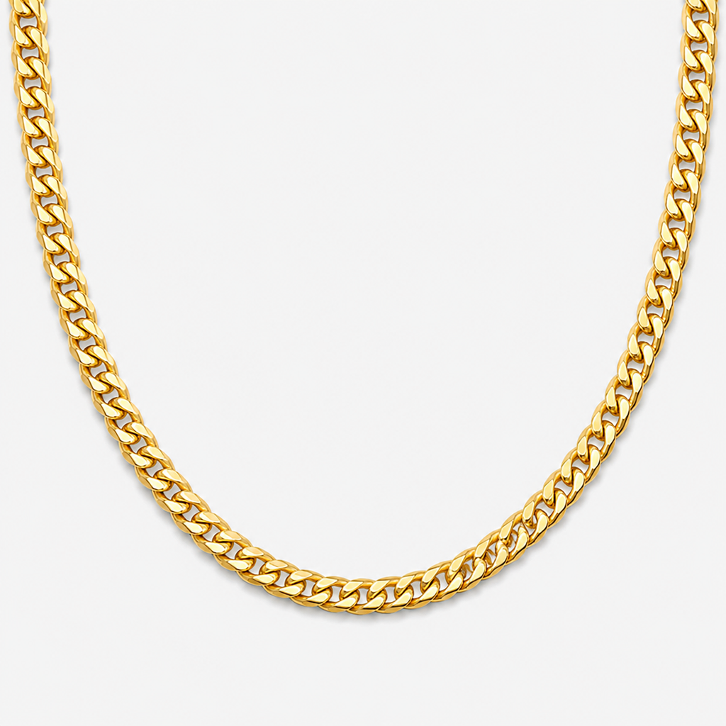 Gold Cuban Link Chain 5 mm