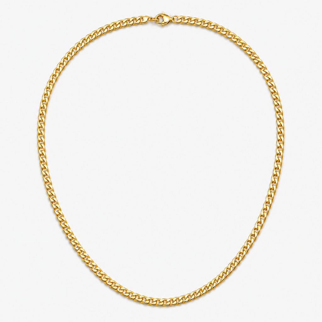 Gold Cuban Link Chain 5 mm