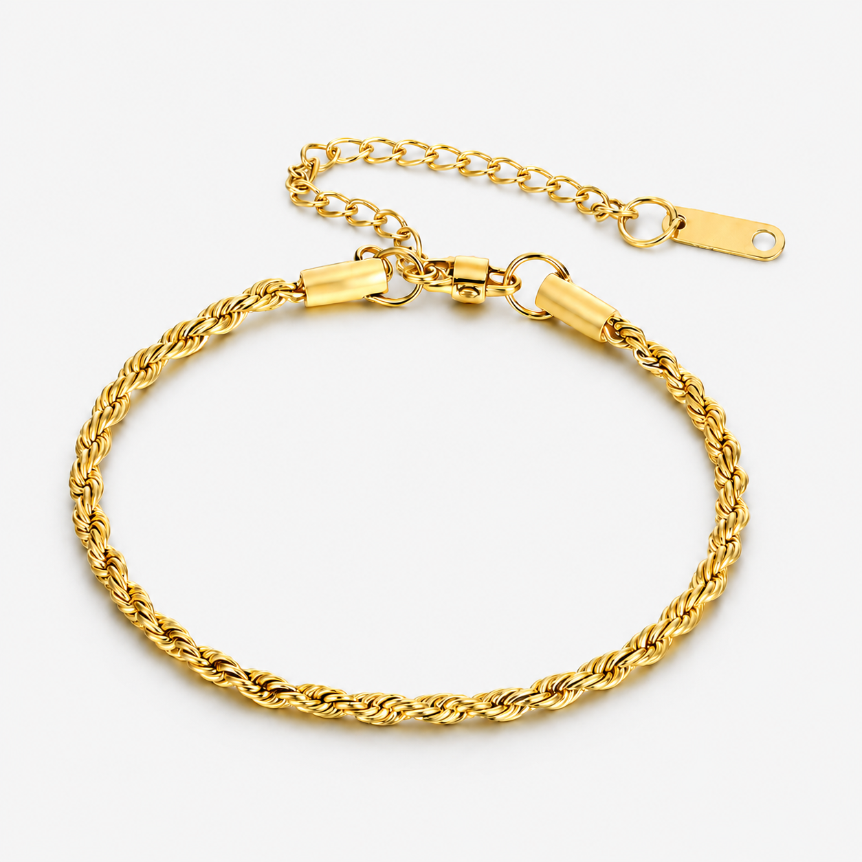 Gold Rope Bracelet - 5 MM