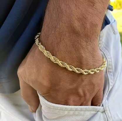 Gold Rope Bracelet - 5 MM
