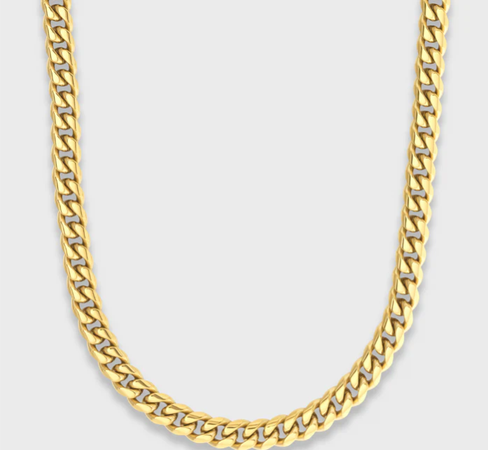 Gold Cuban Link Chain 5 mm