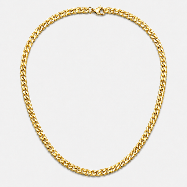 Gold Cuban Link Chain 9mm