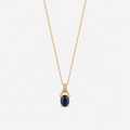 Dark Blue Gem pendant Necklace