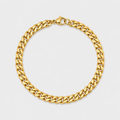 Gold Cuban Link Bracelet 9 MM