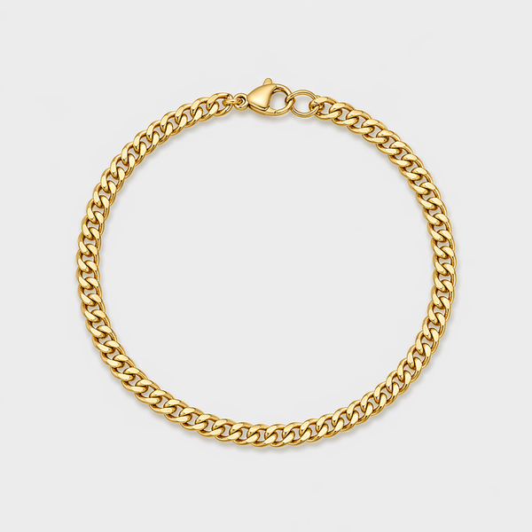Gold Cuban Link Bracelet 5 MM