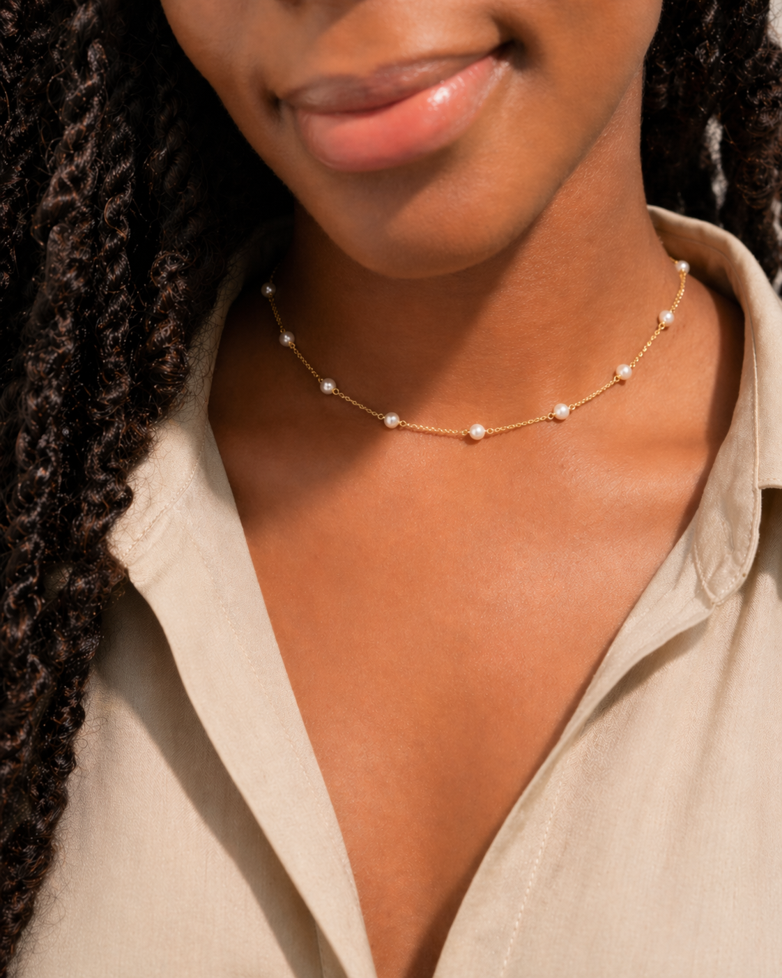 Pearl Choker Necklace
