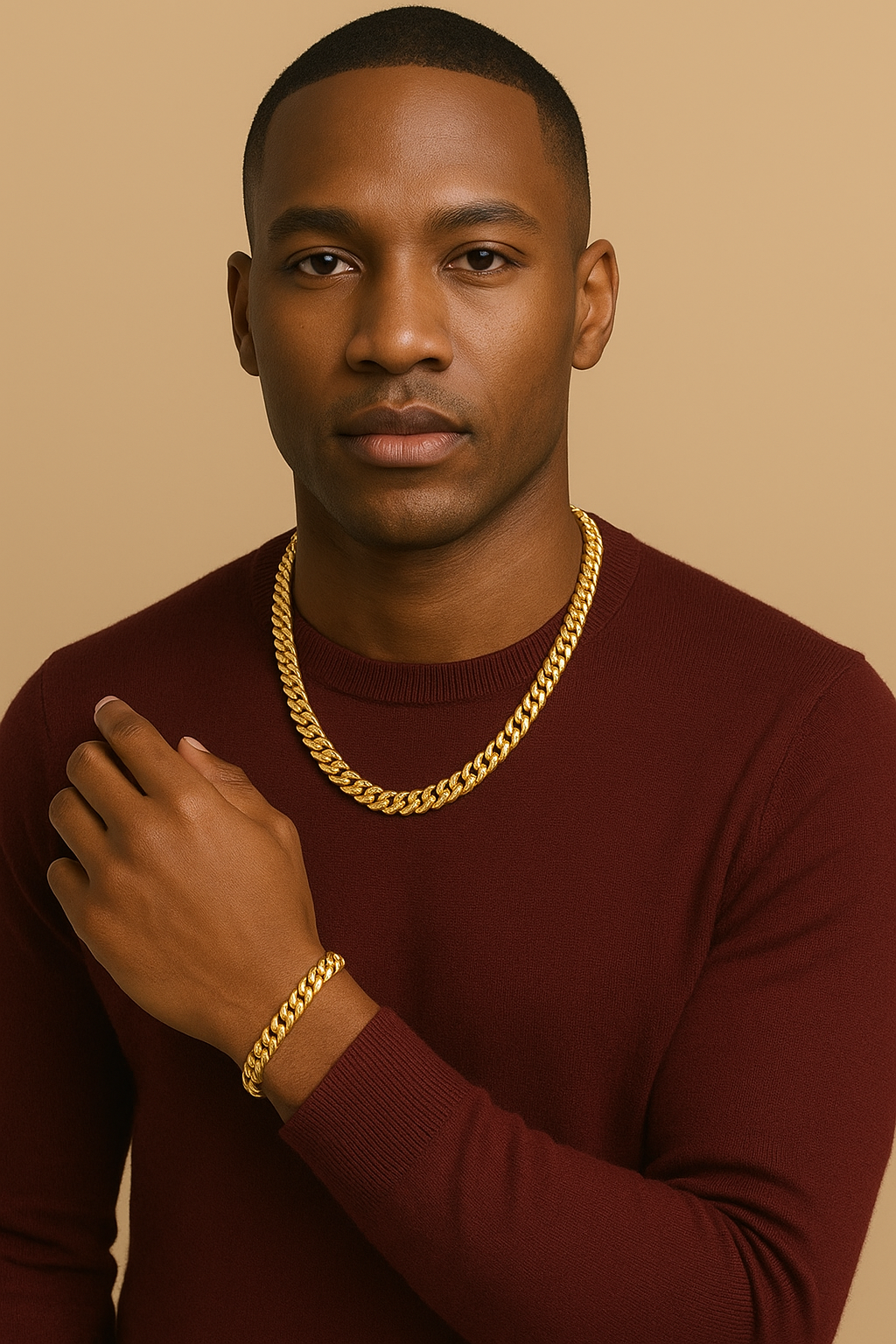 Gold Cuban Link Chain 9mm