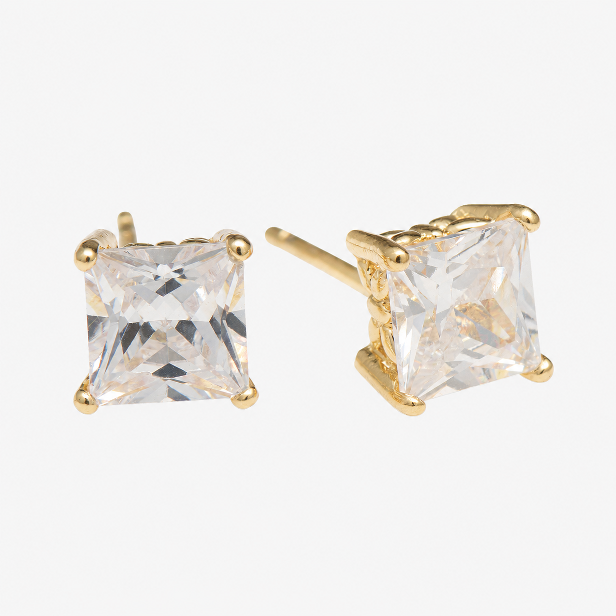 Golden Ice Crystal Earrings