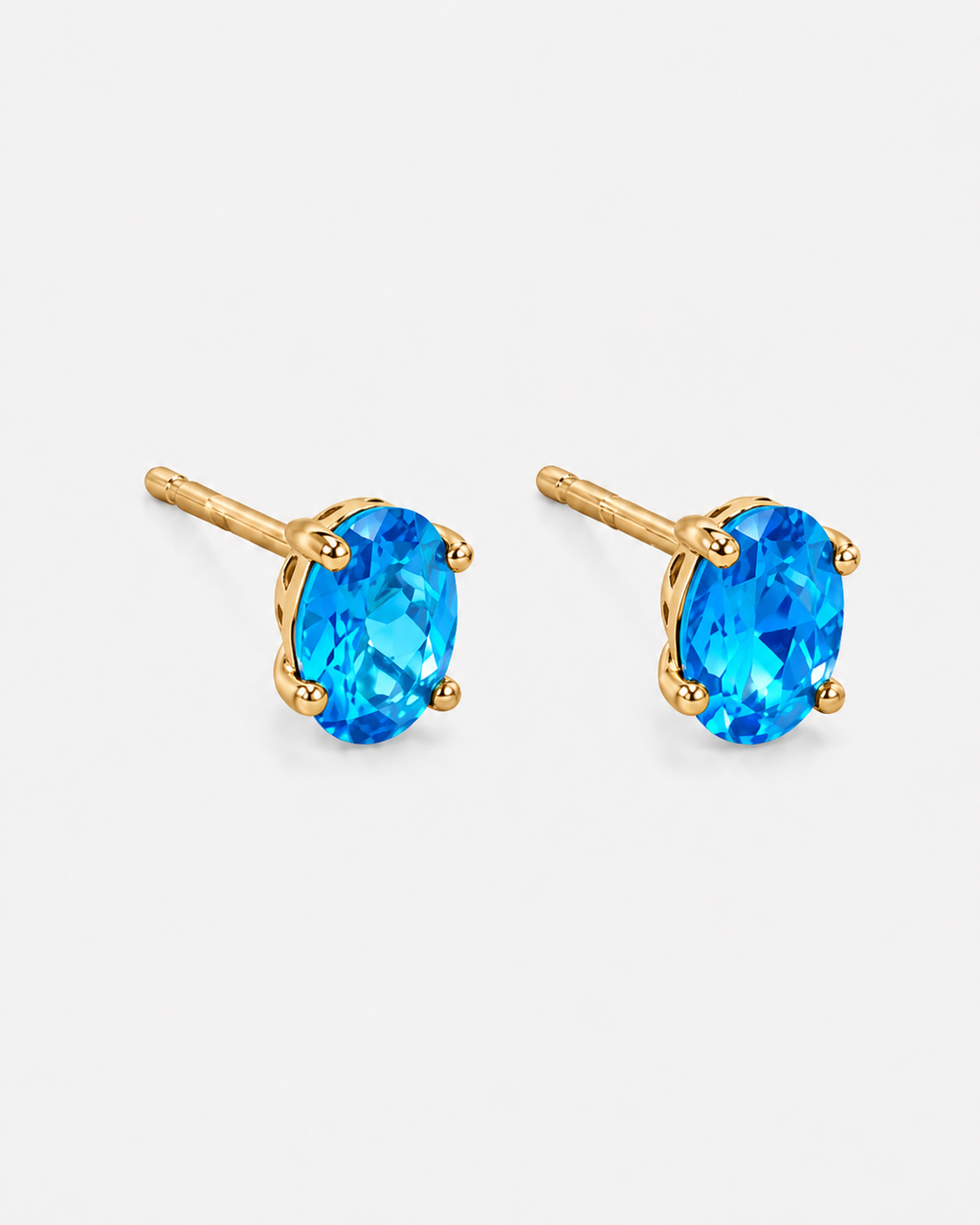 Blue Heaven Crystal Stud Earrings