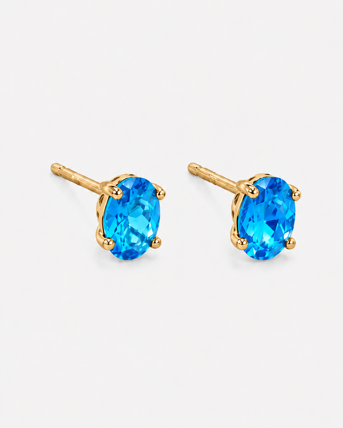 Blue Heaven Crystal Stud Earrings