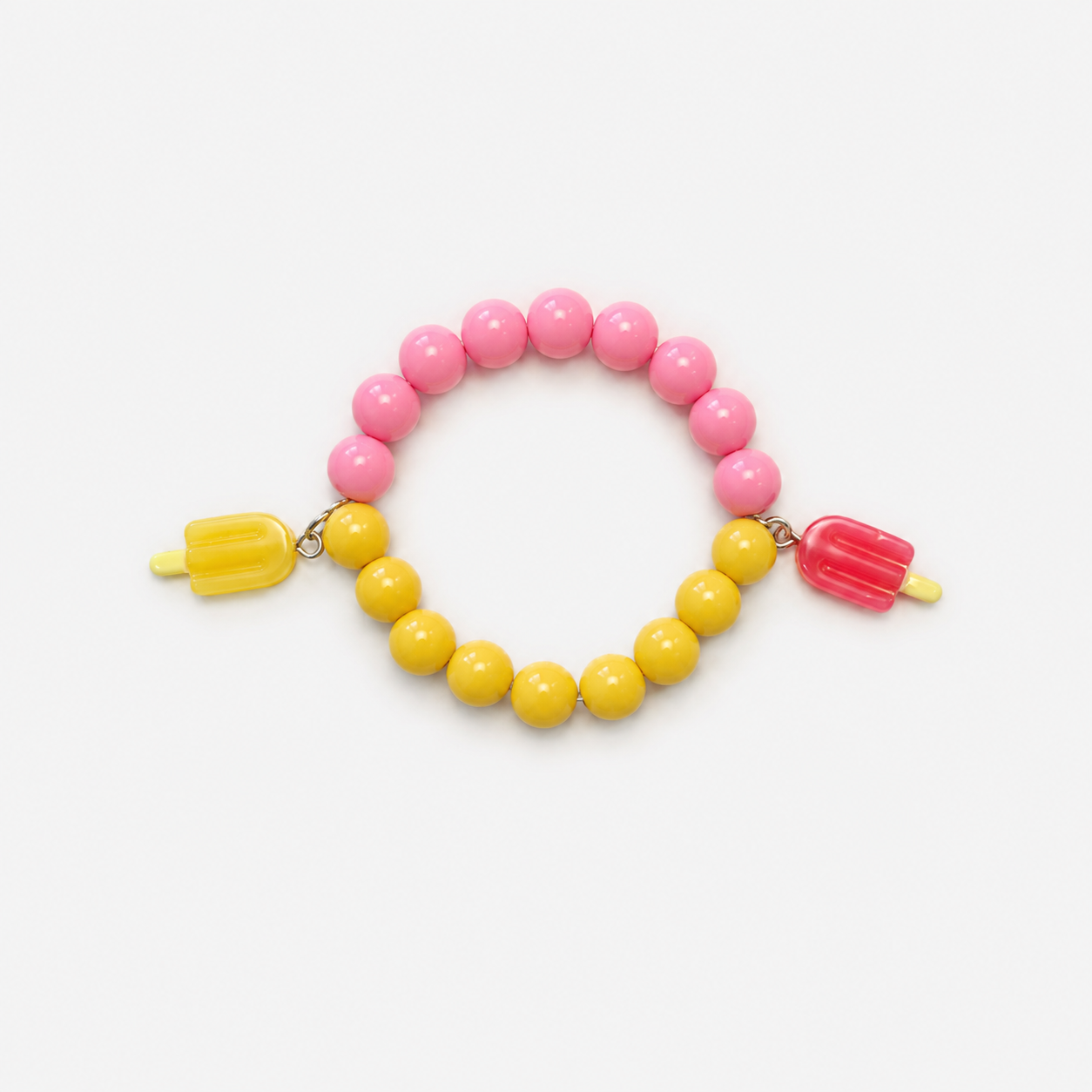 Colorful Popsicle Charm Beaded bracelet