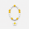 Yellow & White Beaded Daisy Bracelet
