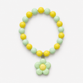 Pastel Beaded bracelet with flower