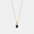 Dark Blue Gem pendant Necklace