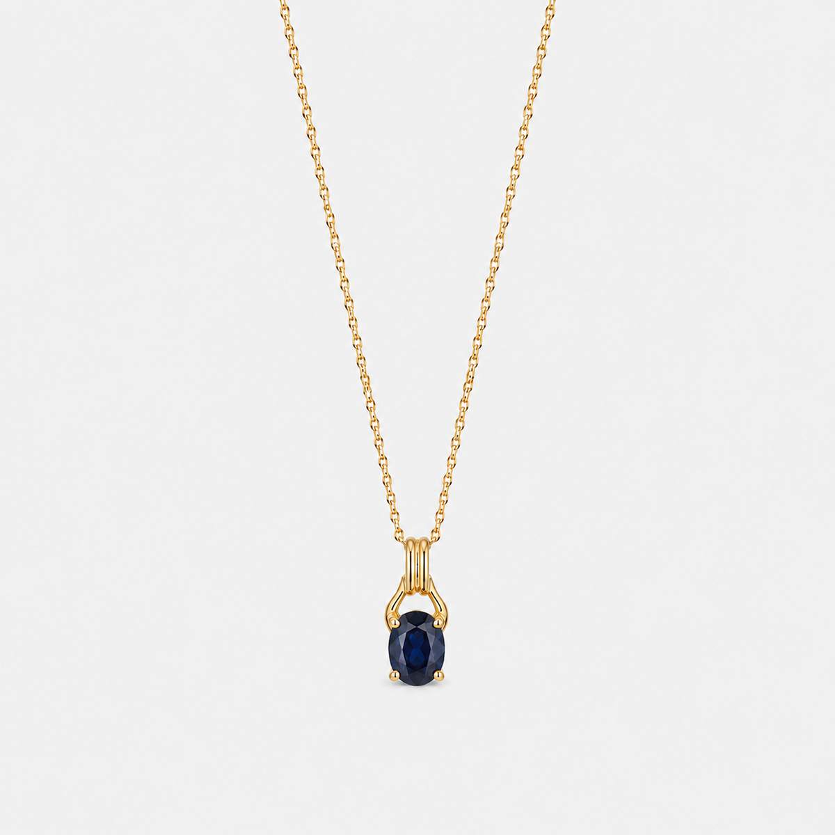 Dark Blue Gem pendant Necklace