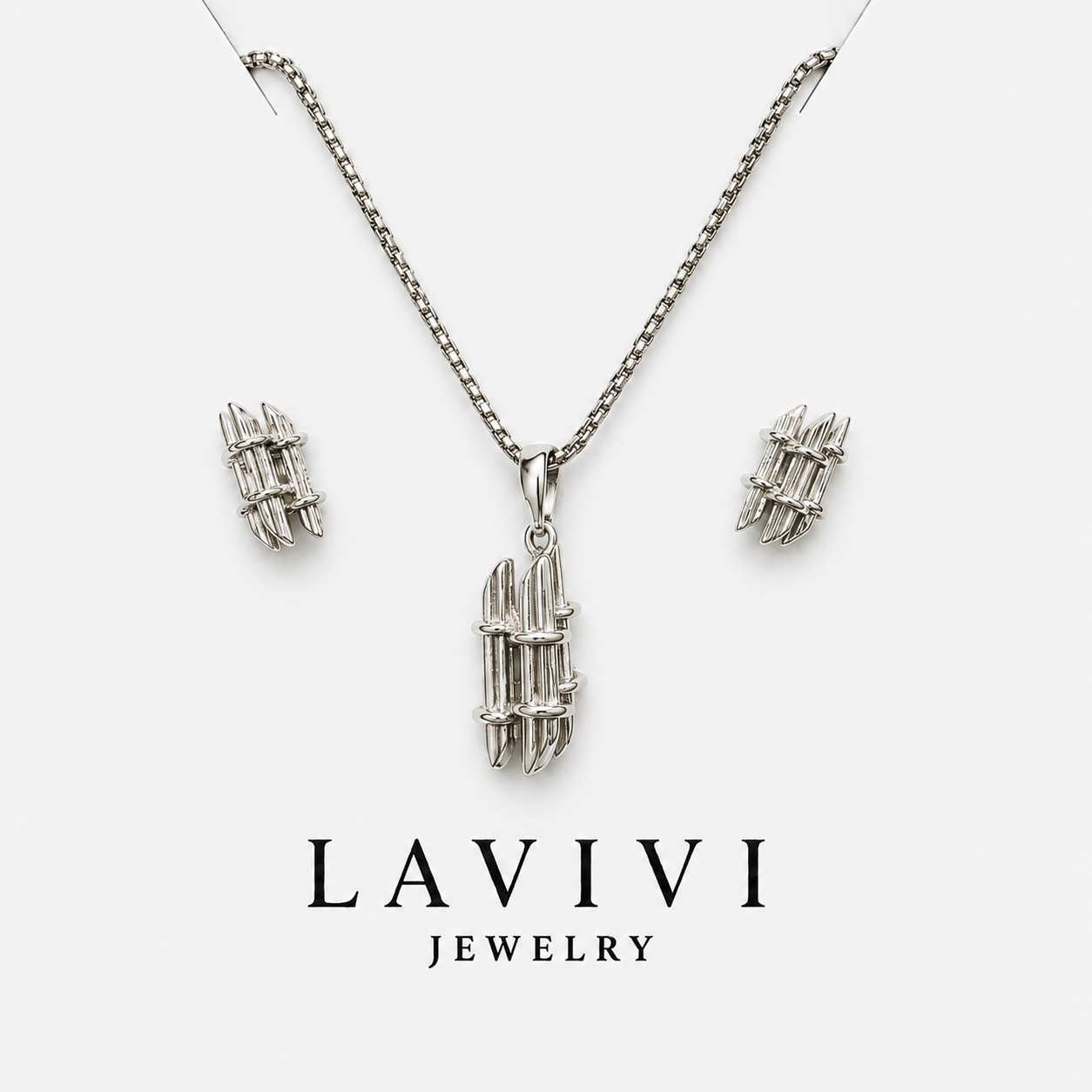 Silver Bamboo Set