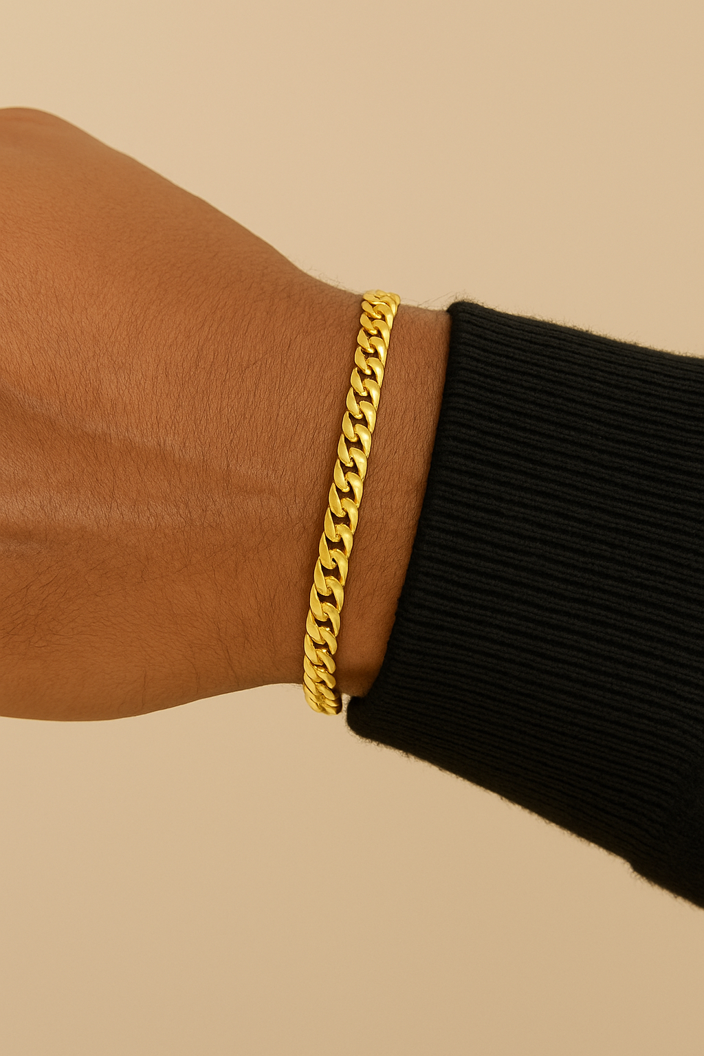 Gold Cuban Link Bracelet 5 MM