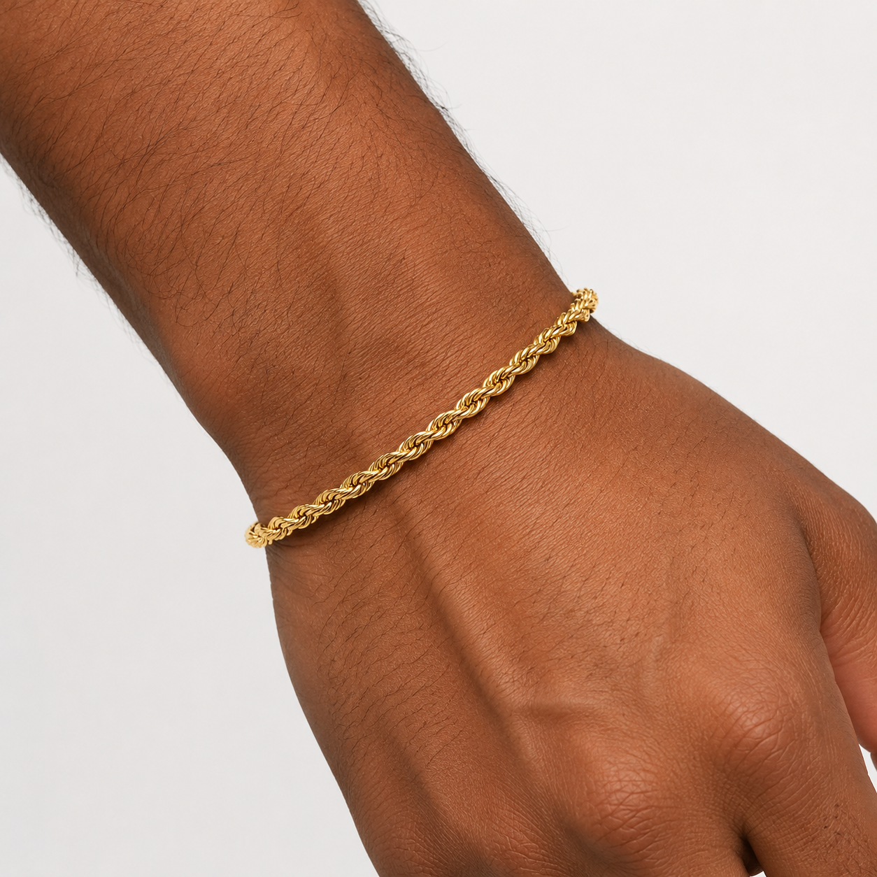 Gold Rope Bracelet - 4 MM