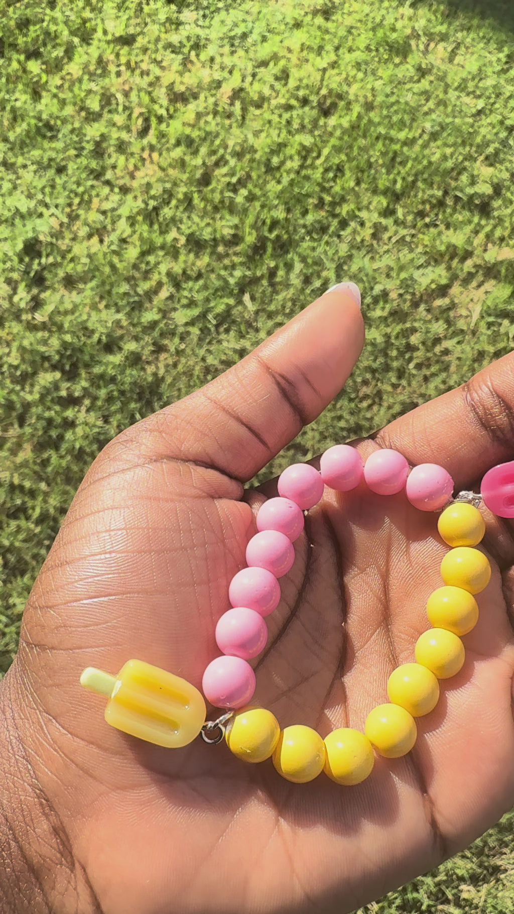 Colorful Popsicle Charm Beaded bracelet